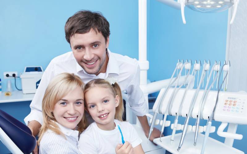 families in the dental office